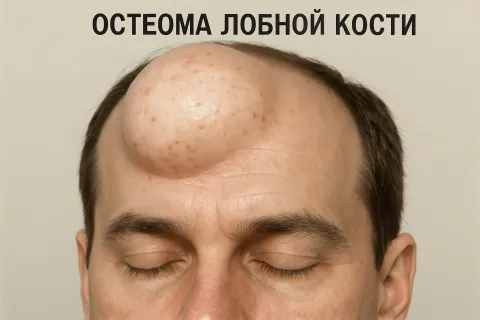 Остеома лобной кости фотография
