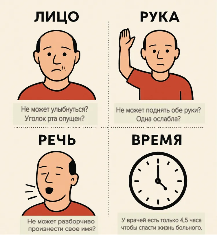 Как распознать инсульт