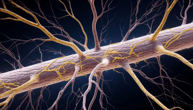 Разрушение миелиновой оболочки нерва